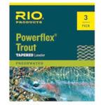 Rio Powerflex 9-ft. Leader 3-Pack 1X