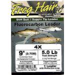 Frog Hair 4x 9' Fluorocarbon Tapered Leader - Fly Fishing
