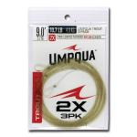 Umpqua Fly Fishing Trout Tapered (3Pack) 9' 2X Leader - Fly Fishing