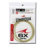 Umpqua Fly Fishing Trout Tapered 3 Pack 7.5' 6X Leader - Fly Fishing