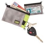 Chums Surfshorts Wallet | Charcoal/Neon Green