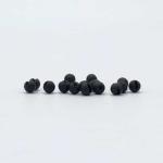 Firehole Stones Slotted Tungsten Beads 28 Piece Package - Black - 3/32" (2.5 mm)