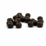 Firehole Stones Round Tungsten Beads 36 Piece Package - Mounds Dark Brown 5/64" (2.0 mm)