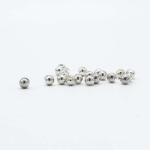 Firehole Stones Slotted Tungsten Beads 28 Piece Package - Sterling Silver - 3/32" (2.5 mm)