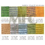 Montana Fly Company Barred Zonker Strips - Yellow/Brown - 1/8"
