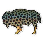 Casey Underwood Bison Brown Decal Sticker