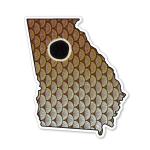 Casey Underwood Georgia Redfish Decal Sticker