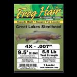 Frog Hair Great Lakes Steelhead Leader - 3X