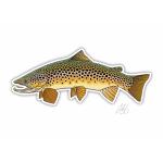 Casey Underwood Brown Trout Decal Sticker