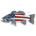 Casey Underwood USA Bass Decal Sticker