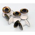 Clear Cure Dumbbell Eye - Smoke 8MM 5/16 - Fly Tying