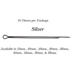 Montana Fly Company Fly Shanks Off Set - Silver 15mm