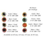 Montana Fly Company Jurassic Eyes - Gold / Silver - 3.5mm