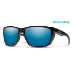 Smith Optics Longfin ChromaPop Polarized Sunglasses | Black/Blue Mirror