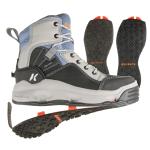 Korkers Buckskin Mary Wading Boot Kling-On & Plain White Felt Soles - Size 9