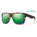 Smith Optics Lowdown XL Sunglasses Matte Tortoise ChromaPop Sun Green Mirror