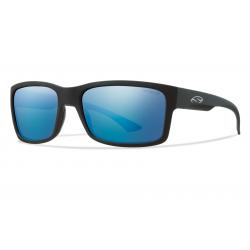 Smith Optics Dolen Polarized Sunglasses - ( MATTE BLACK/POLAR BLUE MIRROR CHROMAPOP )
