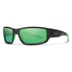 Smith Optics Survey Polarized Sunglasses - Matte Black/Green Mirror