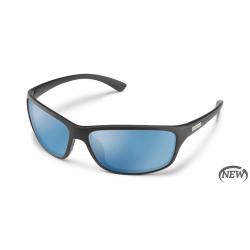 Suncloud Optics Sentry Polarized Sunglasses - Matte Black/PLR Blue Mirror