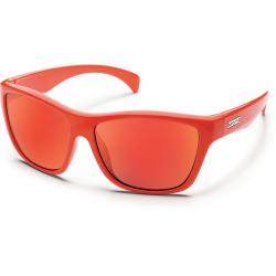 Suncloud Optics Wasabi Sunglass Polarized Polycarbonate Lens / Orange/Red Mirror Frame