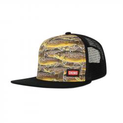 Chums Andy Earl Brown Trout Trucker Hat