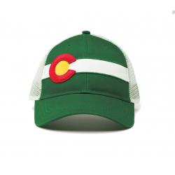Republic Colorado Classic Single Stripe Hat Forest Green