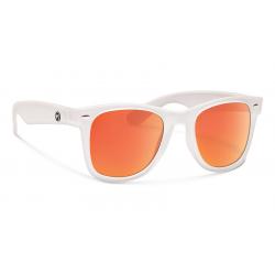 Forecast Ziggie Sunglasses - Matte Clear/Red Mirror Polycarbonate