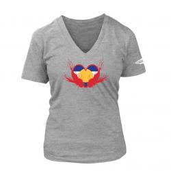 Rep Your Water Colorado Women's Heart Flies Tee - Extra Large