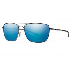 Smith Optics Nomad Polarized Sunglasses - Dark Gray/Blue Mirror Chromapop
