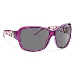Forecast Valencia Sunglasses - Crystal Purple/Gray Polycarbonate