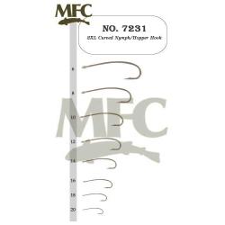 Montana Fly Company 2XL Curved Nymph/Hopper Hook 7231 - Size 8 - 100 Pack
