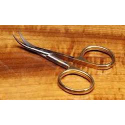Hair Scissors 4.5" Gold Loops Curved - Fly Fishing