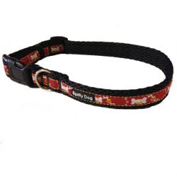 Spiffy Dog Collar | Crimson Pride | Large