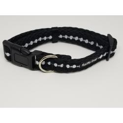 Spiffy Dog Collar | Black Pearls | Medium