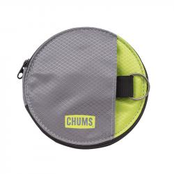 Chums Penny Wallet - Charcoal/Neon Green