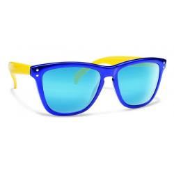 Forecast Optics Wander Kids Sunglasses - Blue Yellow/Blue Mirror