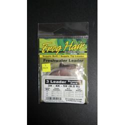 Frog Hair Tapered Leader Economy Pack 9.5' Supple/Supple Tip 3x-4x-5x