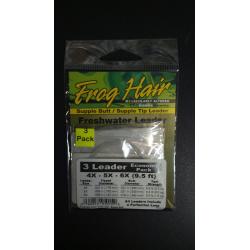 Frog Hair Tapered Leader Economy Pack 9.5' Supple/Supple Tip 4x-5x-6x