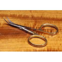 Dr. Slick All Purpose Scissors 4" Gold Loops Curved - Fly Tying