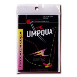 Umpqua Bi-Color Indicator Coils 2pk pink/yellow