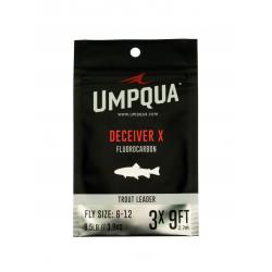 Umpqua Deceiver X Fluorocarbon Fly Fishing Leader 9ft - 2X
