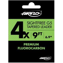 AirFlo Sightfree G5 Fluorocarbon Tapered Leader - 7X