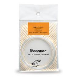 Seaguar Knotless Nylon Tapered 9' 3 Pack Leaders 4X