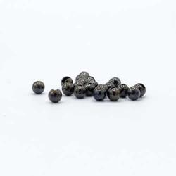 Firehole Stones Slotted Tungsten Beads 28 Piece Package - Black Nickel - 9/32" (3.5 mm)