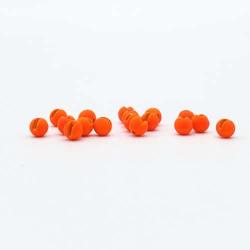 Firehole Stones Slotted Tungsten Beads 28 Piece Package - Fire Orange - 5/32" (4.0 mm)