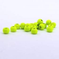 Firehole Stones Round Tungsten Beads 36 Piece Package - Chartreuse 1/8" (3.0 mm)