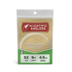 Scientific Anglers Freshwater Tapered 7 1/2 ft. Leader, 0X 2 Pack