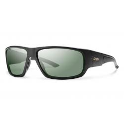 Smith Optics Discord Polarized Sunglasses-MATTE BLACK/POLAR GRAY GREEN CHROMAPOP
