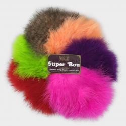 Whiting Farms Super Bou Feathers | Grizzly dyed Fl. Green Chartreuse