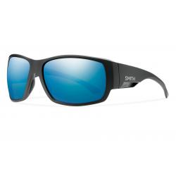 Smith Optics Dockside Polarized Sunglasses - Matte Black/Chromapop+ Blue Mirror